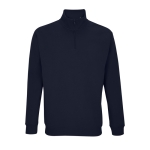 Sweat coton/polyester à fermeture 1/4 SOL'S Conrad 280 g/m² couleur bleu marine