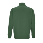 Sweat coton/polyester à fermeture 1/4 SOL'S Conrad 280 g/m² couleur vert foncé vue arrière