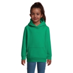 Sweat coton et polyester pour enfants SOL'S Condor 280 g/m² couleur vert vue thématique photographique