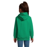 Sweat coton et polyester pour enfants SOL'S Condor 280 g/m² couleur vert deuxième vue photographique