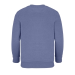 Sweat coton/polyester recyclé, enfants, SOL'S Columbia 280 g/m² couleur bleu vue arrière