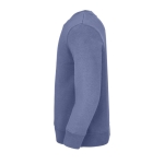 Sweat coton/polyester recyclé, enfants, SOL'S Columbia 280 g/m² couleur bleu vue latérale
