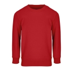 Sweat coton/polyester recyclé, enfants, SOL'S Columbia 280 g/m² couleur rouge