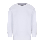 Sweat coton/polyester recyclé, enfants, SOL'S Columbia 280 g/m² couleur blanc neuvième vue
