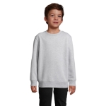 Sweat coton/polyester recyclé, enfants, SOL'S Columbia 280 g/m² couleur gris clair vue photographique