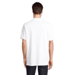 Polo unisexe en 100% coton bio, boutons, SOL'S Pegase 210 g/m² couleur blanc deuxième vue photographique