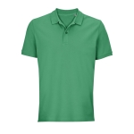 Polo unisexe en 100% coton bio, boutons, SOL'S Pegase 210 g/m² couleur vert