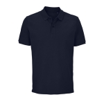 Polo unisexe en 100% coton bio, boutons, SOL'S Pegase 210 g/m² couleur bleu marine