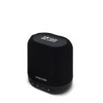 Enceinte bluetooth noire portable en forme de cube vue principale