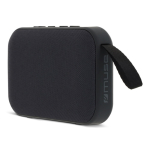 Enceinte bluetooth noire portable de forme rectangulaire couleur noir
