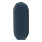 Enceinte bluetooth noire portable de forme rectangulaire couleur bleu sixième vue