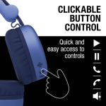 Casque sans fil avec kit mains libres Fresh 'n Rebel Code Core couleur bleu huitième vue