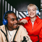 Casque avec kit mains libres en couleurs pastel Fresh 'n Rebel couleur bleu ciel neuvième vue