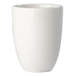 Tasse blanche céramique à poignée rectangulaire fabrication UE 230ml couleur blanc troisième vue