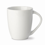 Tasse blanche céramique à poignée triangulaire d'e une capacité de 270ml couleur blanc