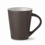 Tasse céramique couleurs à poignée triangulaire fabriquée en UE 270ml couleur gris