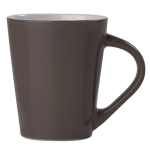 Tasse céramique couleurs à poignée triangulaire fabriquée en UE 270ml couleur gris quatrière vue