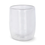 Verre à café en double paroi avec capacité de 230ml couleur transparent
