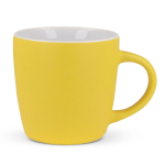 Tasse en céramique en plusieurs couleurs modernes 250ml couleur jaune
