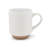 Tasse avec design élégant finlandais sur la partie inférieure 300ml couleur blanc