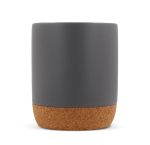 Tasse de couleurs avec détail en liège sur la base 250ml couleur gris troisième vue