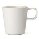 Tasse en céramique avec poignée carrée sur la partie supérieure 180ml couleur blanc quatrière vue