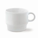 Tasse en porcelaine blanche empilable fabriquée en UE 180ml couleur blanc