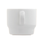 Tasse en porcelaine blanche empilable fabriquée en UE 180ml couleur blanc cinquième vue