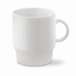 Tasse en porcelaine blanche empilable fabriquée en UE 250ml couleur blanc