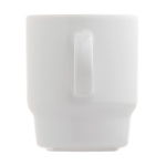 Tasse en porcelaine blanche empilable fabriquée en UE 250ml couleur blanc cinquième vue