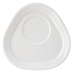 Tasse à café avec soucoupe triangulaire fabriquée en UE 180ml couleur blanc sixième vue