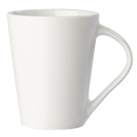 Tasse porcelaine blanche à poignée triangulaire fabriquée en UE 270ml couleur blanc quatrière vue