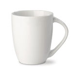 Tasse en porcelaine grande poignée triangulaire fabriquée en UE 270ml couleur blanc