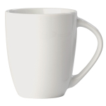 Tasse en porcelaine grande poignée triangulaire fabriquée en UE 270ml couleur blanc deuxième vue