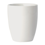 Tasse en porcelaine grande poignée triangulaire fabriquée en UE 270ml couleur blanc troisième vue