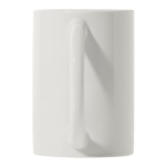 Tasse en porcelaine blanche poignée demi-cercle fabriquée en UE 300ml couleur blanc cinquième vue