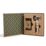 Coffret d'outils multifonctions de luxe marque Orrefors Hunting couleur bois deuxième vue