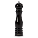 Salière et poivrière en bois de caoutchouc avec moulin en céramique couleur noir