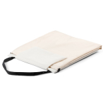 Tapis de plage pliable avec dossier ajustable couleur beige deuxième vue
