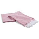 Serviette en coton recyclé type Hammam de couleur unie 150x90cm couleur rouge