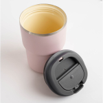 Verre à emporter en double paroi avec technologie Asobu 355ml couleur rose pastel troisième vue