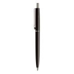 Stylo en plastique avec composants métalliques fabriqué en UE couleur noir deuxième vue