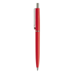Stylo en plastique avec composants métalliques fabriqué en UE couleur rouge deuxième vue