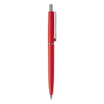 Stylo en plastique avec composants métalliques fabriqué en UE couleur rouge cinquième vue