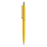 Stylo en plastique avec composants métalliques fabriqué en UE couleur jaune deuxième vue