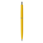 Stylo en plastique avec composants métalliques fabriqué en UE couleur jaune quatrière vue