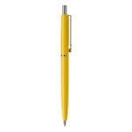 Stylo en plastique avec composants métalliques fabriqué en UE couleur jaune cinquième vue