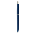 Stylo en plastique avec composants métalliques fabriqué en UE couleur bleu foncé quatrière vue