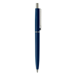 Stylo en plastique avec composants métalliques fabriqué en UE couleur bleu foncé cinquième vue