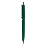 Stylo en plastique avec composants métalliques fabriqué en UE couleur vert foncé deuxième vue